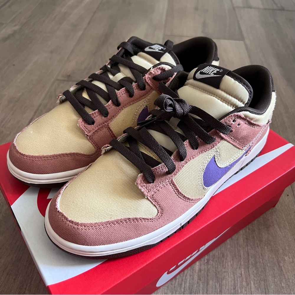 Nike Sneakers in Cream, Pink, and Purple